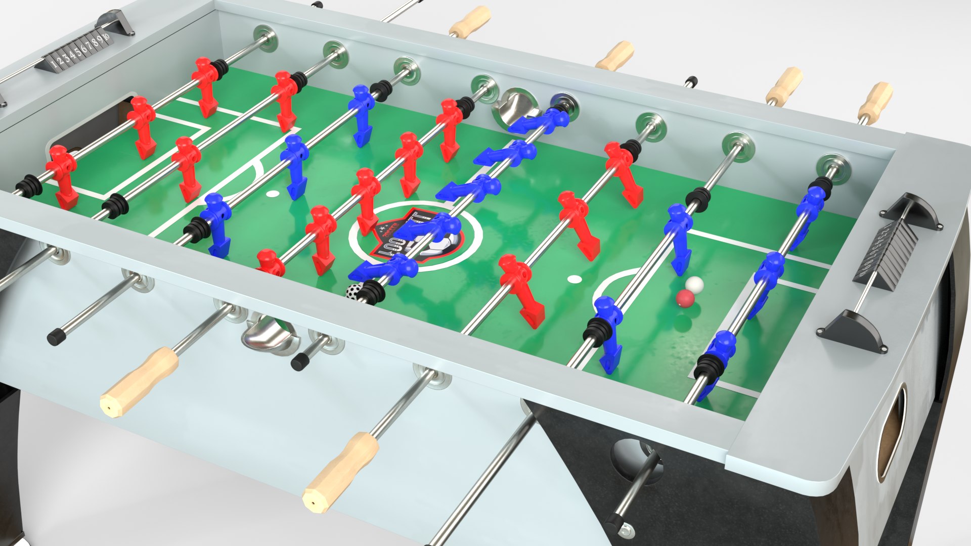 3D Three Colors Of Football Tables In A Collection - TurboSquid 2196999