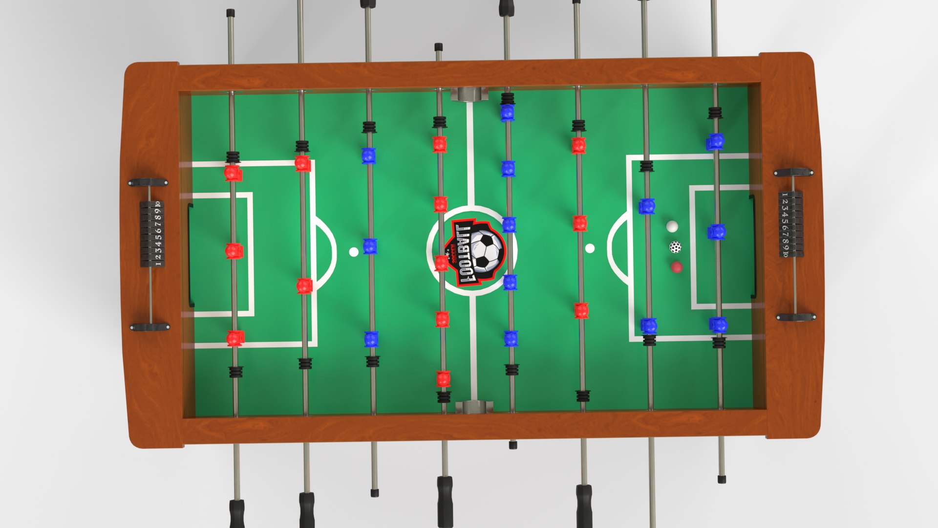 3D Three Colors Of Football Tables In A Collection - TurboSquid 2196999