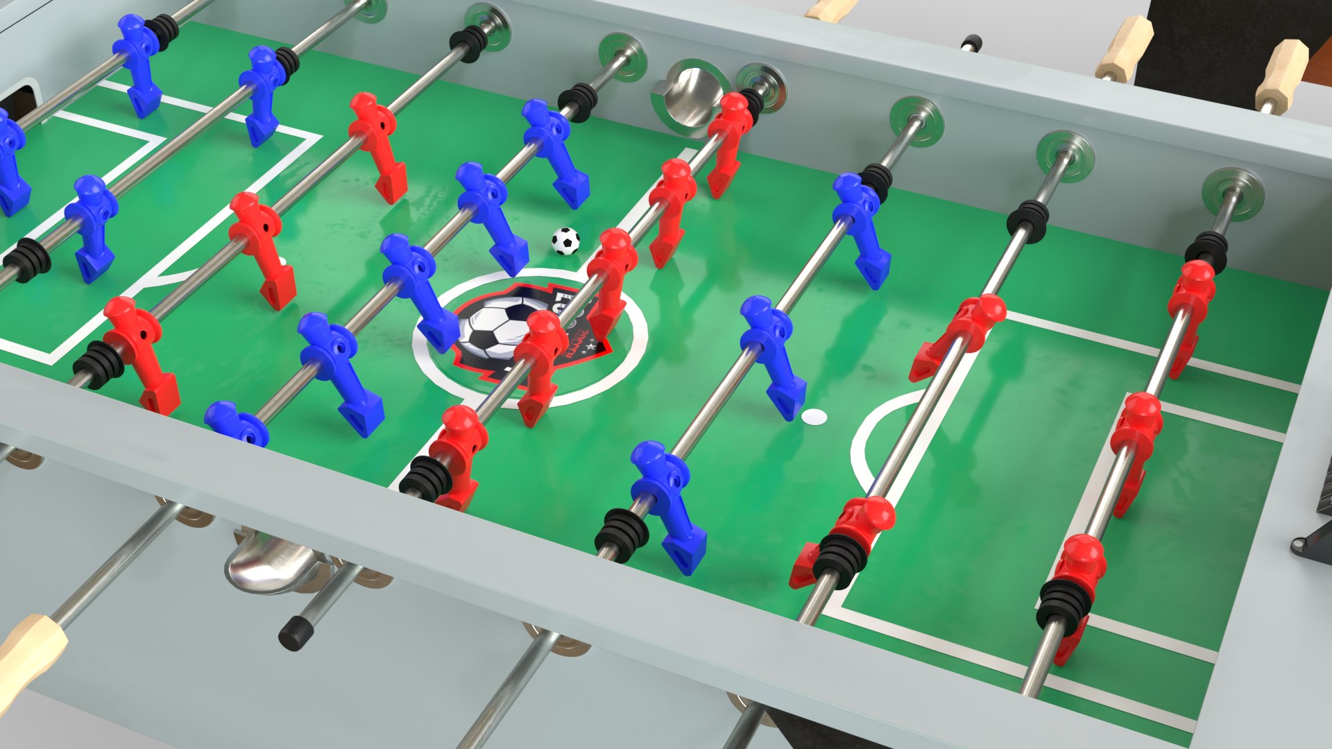 3D Three Colors Of Football Tables In A Collection - TurboSquid 2196999