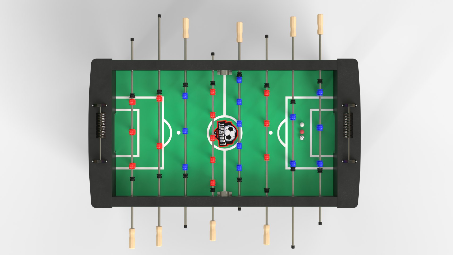 3D Three Colors Of Football Tables In A Collection - TurboSquid 2196999