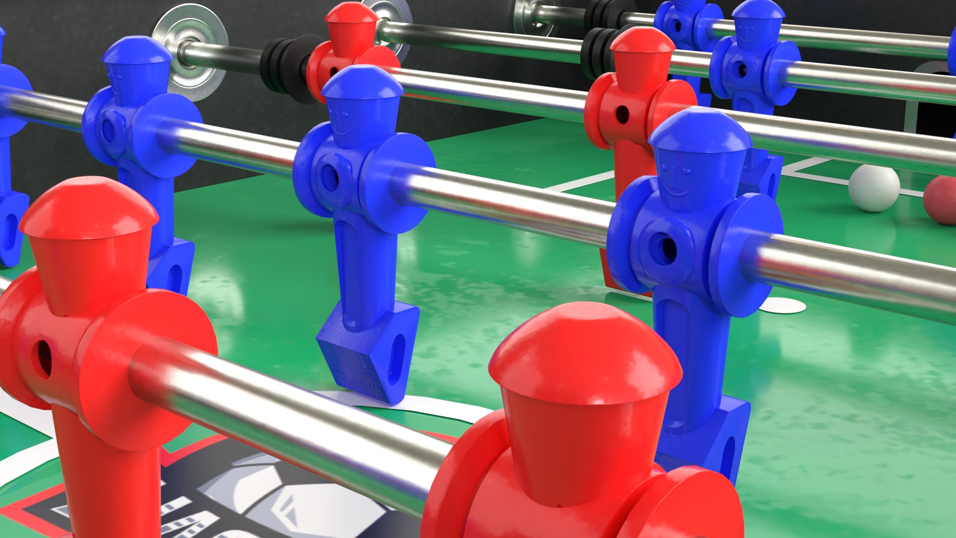 3D Three Colors Of Football Tables In A Collection - TurboSquid 2196999
