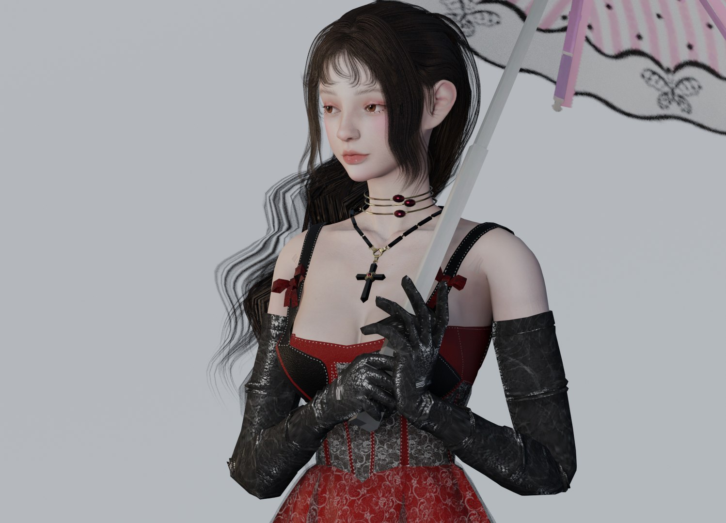 Vampire Girl - Game Ready Model - TurboSquid 2160619