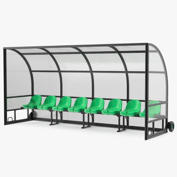 Portable Football Substitute Bench model