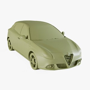 3D Alfa-Romeo Giulietta Quadrifoglio Verde 2014
