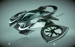 3D model car copter