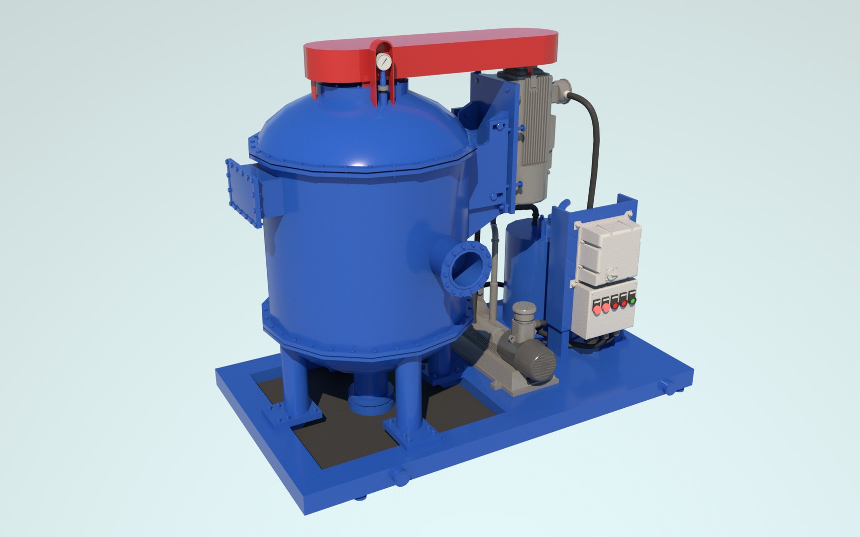 3D Model Vacuum Degasser Gas - TurboSquid 1670538