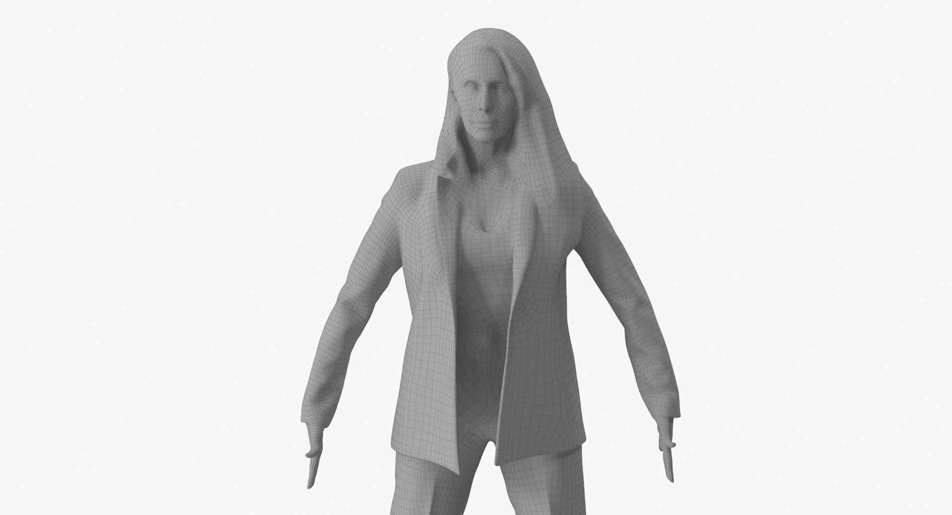 Addison Business A Pose 3D model - TurboSquid 2003436