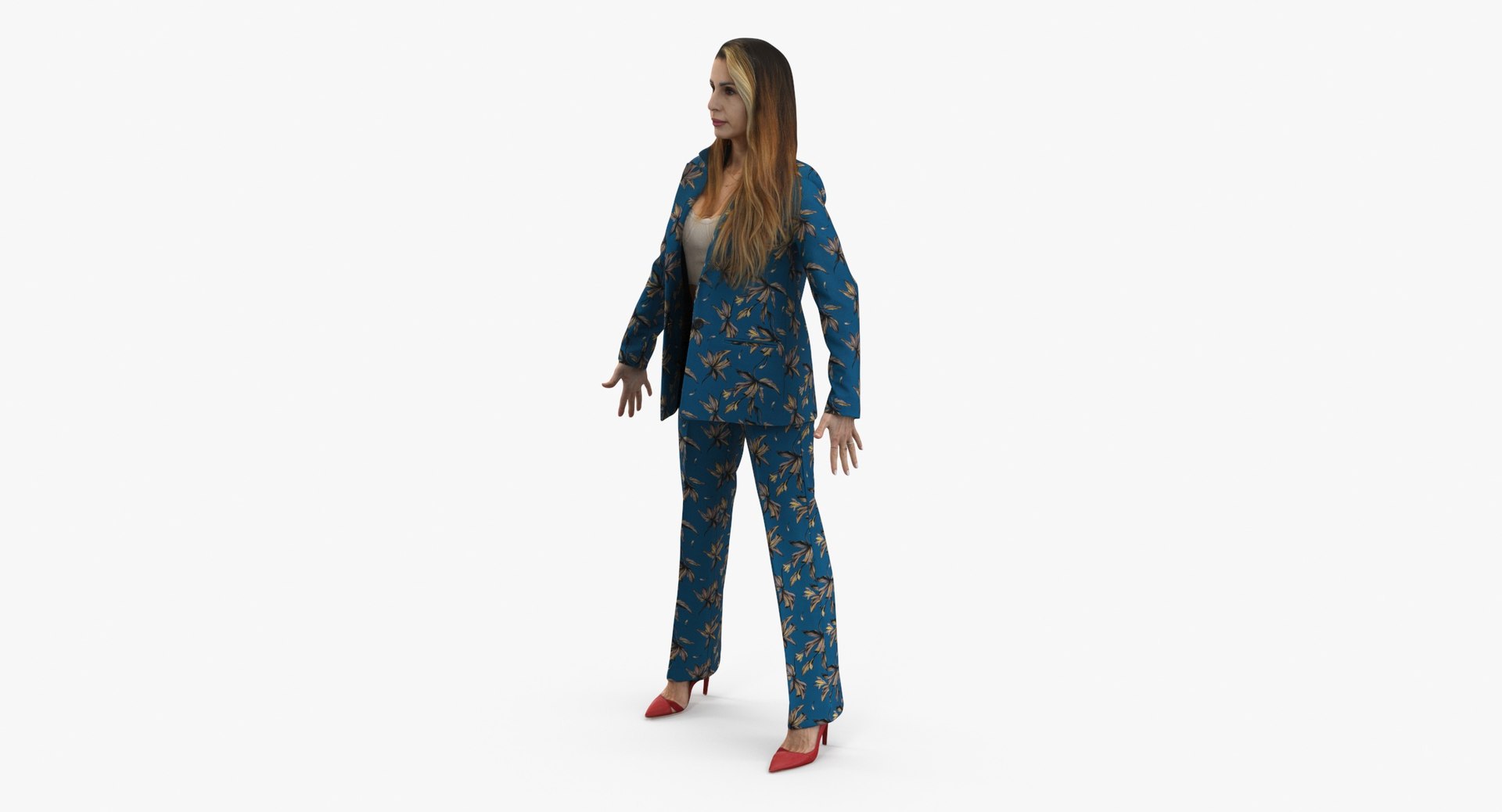 Addison Business A Pose 3D Model - TurboSquid 2003436