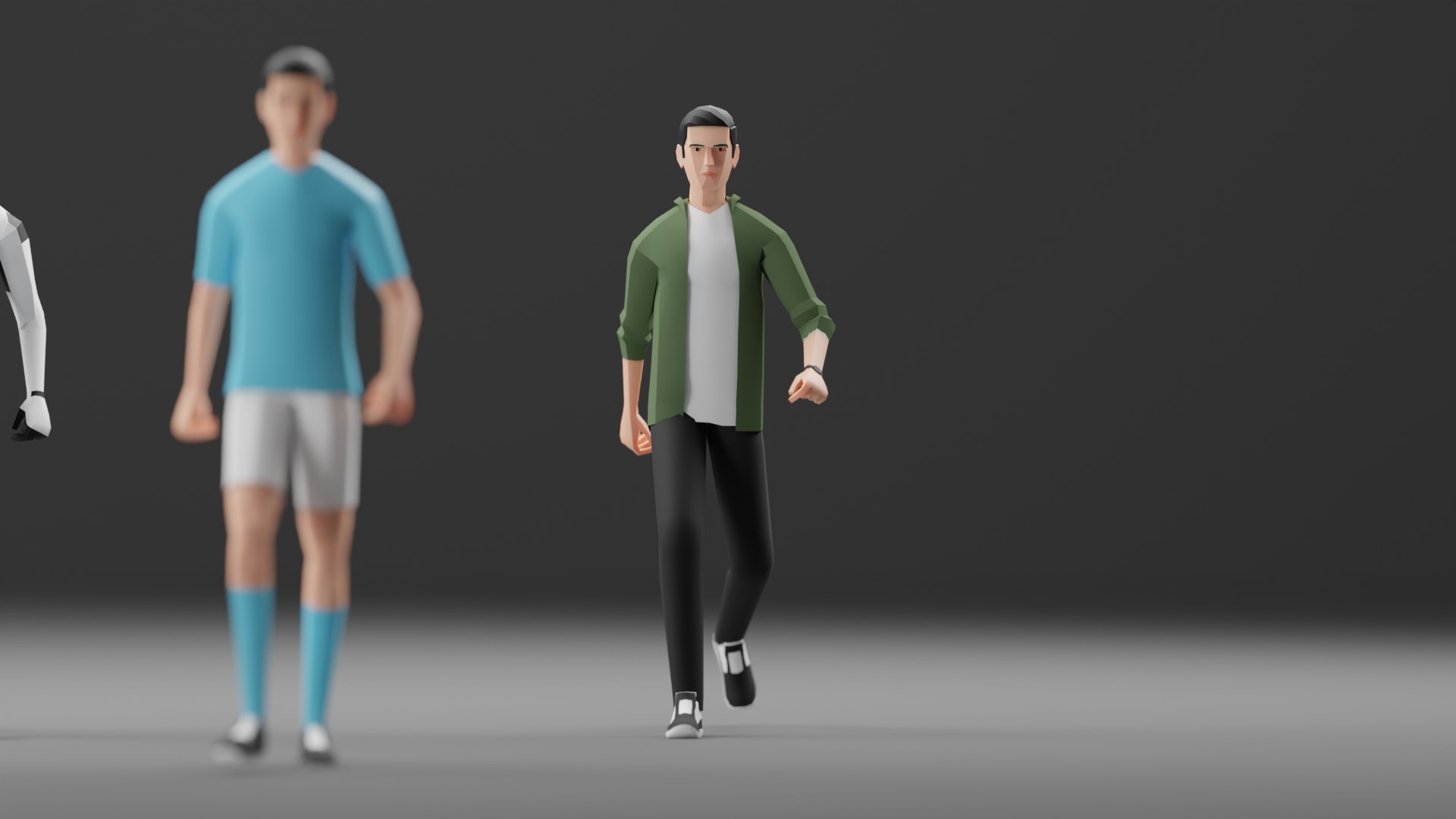 Male Pack 01 - Lowpoly - Rigged model - TurboSquid 2142000
