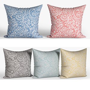 decorative pillows set 071 3D model