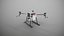 Agricultural Drone 3D Model Quadrotor Farming UAV Sprayer for Crop Dusting  Precision Agriculture