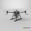 Agricultural Drone 3D Model Quadrotor Farming UAV Sprayer for Crop Dusting  Precision Agriculture