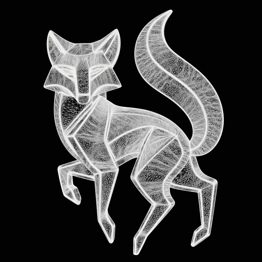 Geometric Fox 3D - TurboSquid 2431588