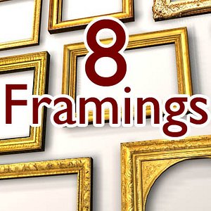 classical frames 3d model