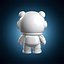 Modelo 3D para imprimir de un panda astronauta chibi