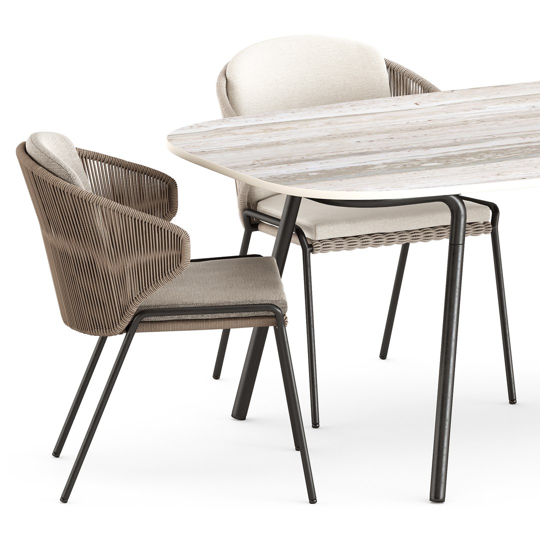 3D Radius chair and Table Minus - TurboSquid 1845245