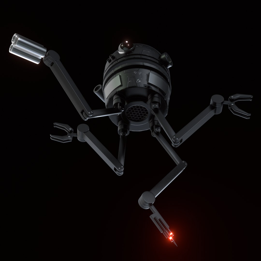Sci-fi Robot Drone 3D - TurboSquid 1653706
