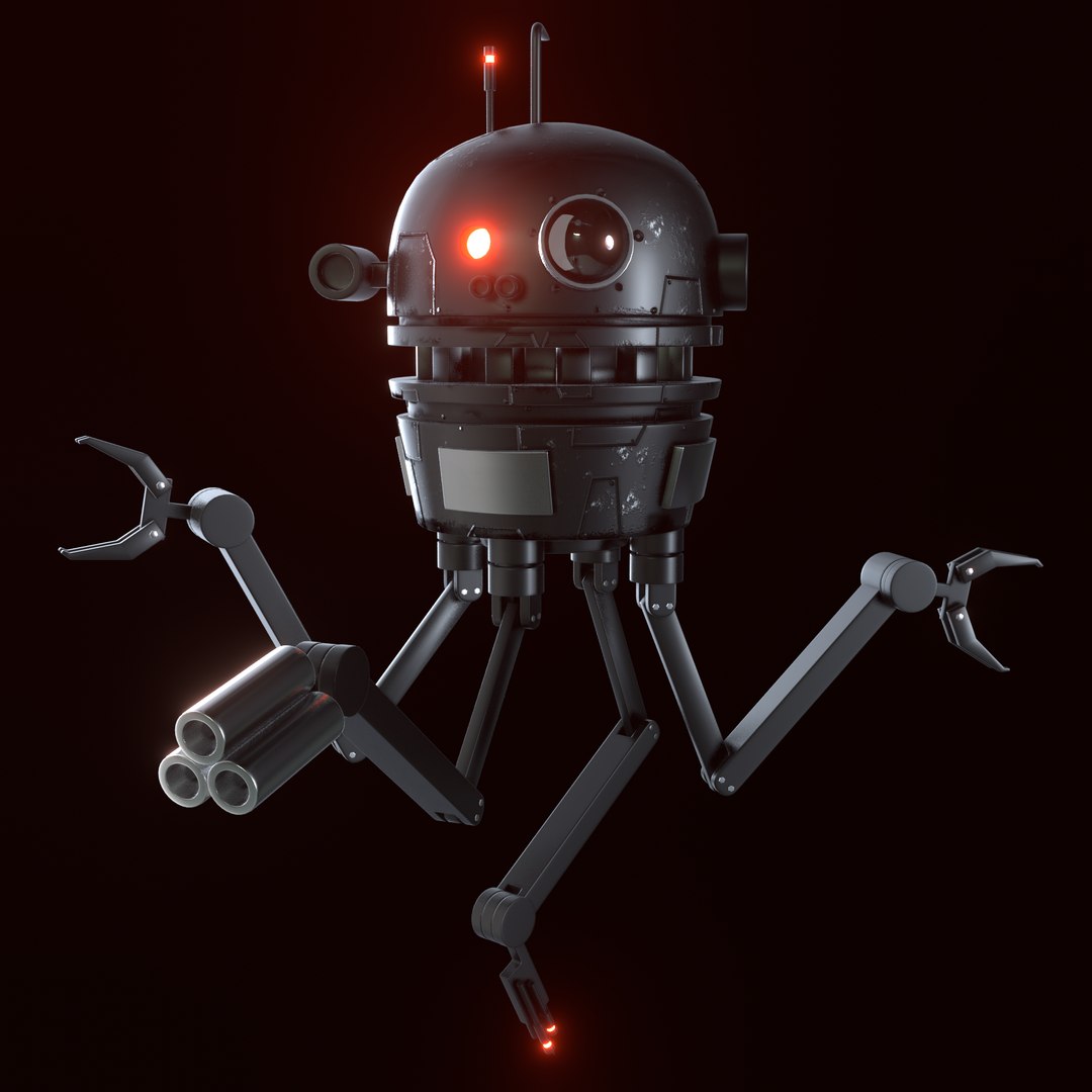 Sci-fi Robot Drone 3D - TurboSquid 1653706