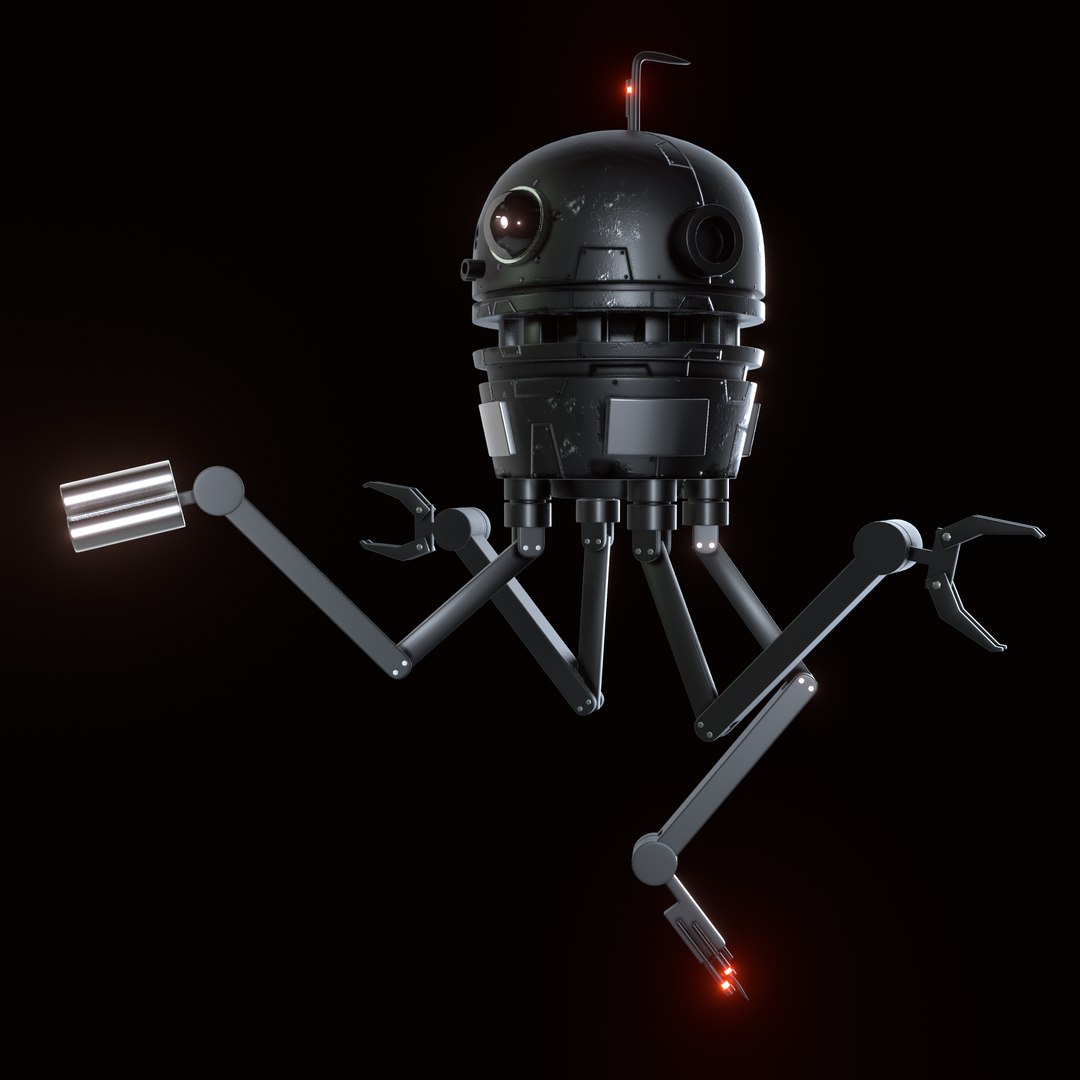 Sci-fi Robot Drone 3D - TurboSquid 1653706