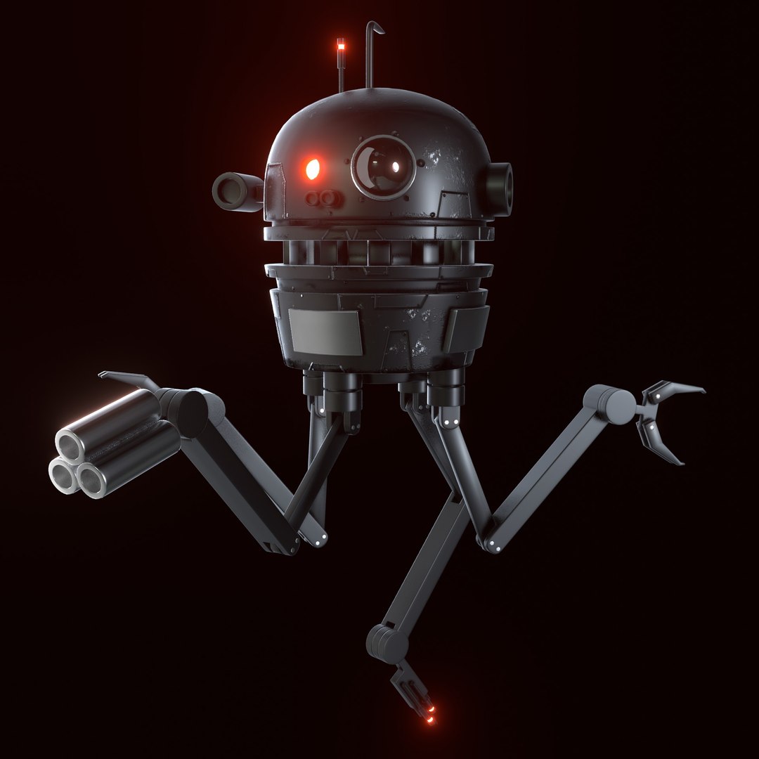 Sci-fi Robot Drone 3D - TurboSquid 1653706