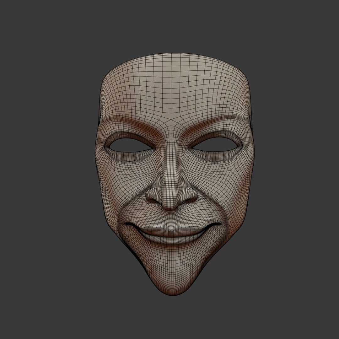 Anonymous Mask 3D Model - TurboSquid 1284795