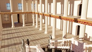 Ancient Roman Government Building 3D model