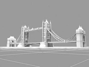 3d tower bridge london landmarks model