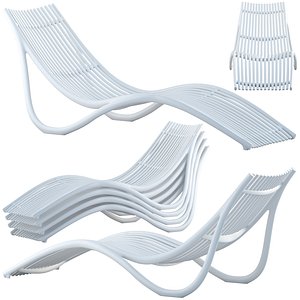 Ibiza Sun Lounger by Eugeni Quitllet 3D model