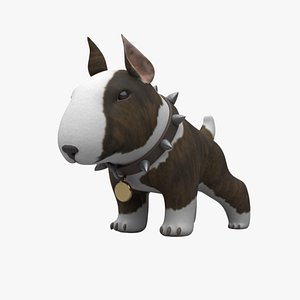 3D Bullterrier model