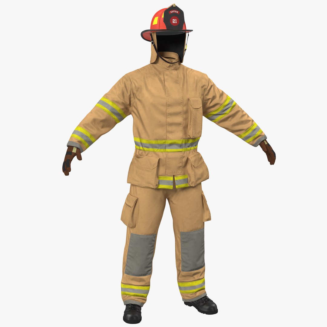 アメリカ消防士制服3Dモデル - TurboSquid 1156731