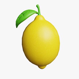 Lemon Cartoon Stylized 3D model
