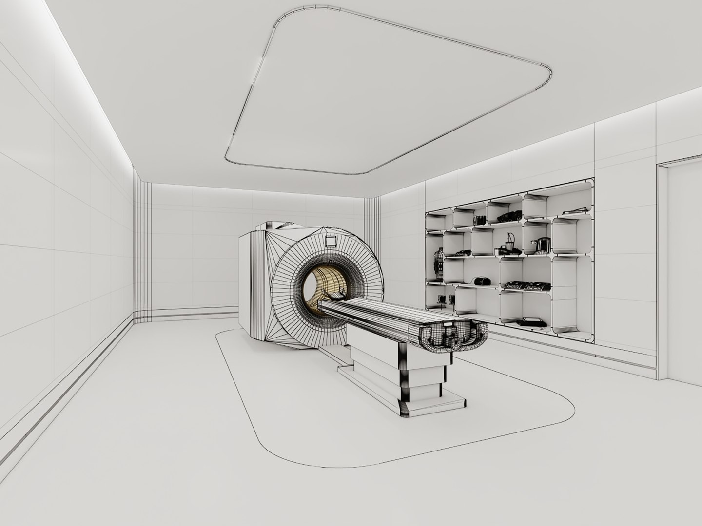MRI Magnetic Resonance Imaging Examination Room Model - TurboSquid 2482602