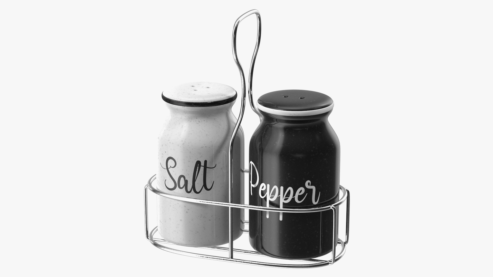 Salt Pepper Black and White 3D model preview