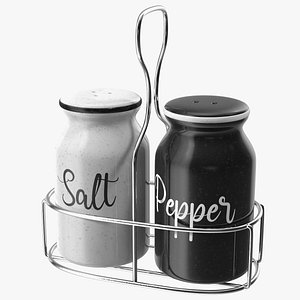 Salt Pepper Black and White 3D