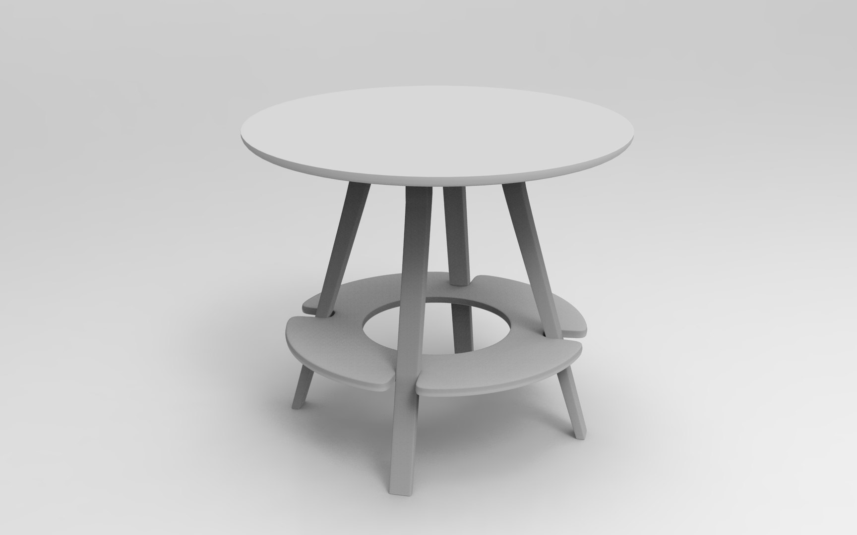 Zen Table 3D Model - TurboSquid 2047278