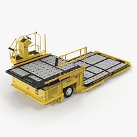 Aircraft Ground Support Lower Deck Loader Yellow