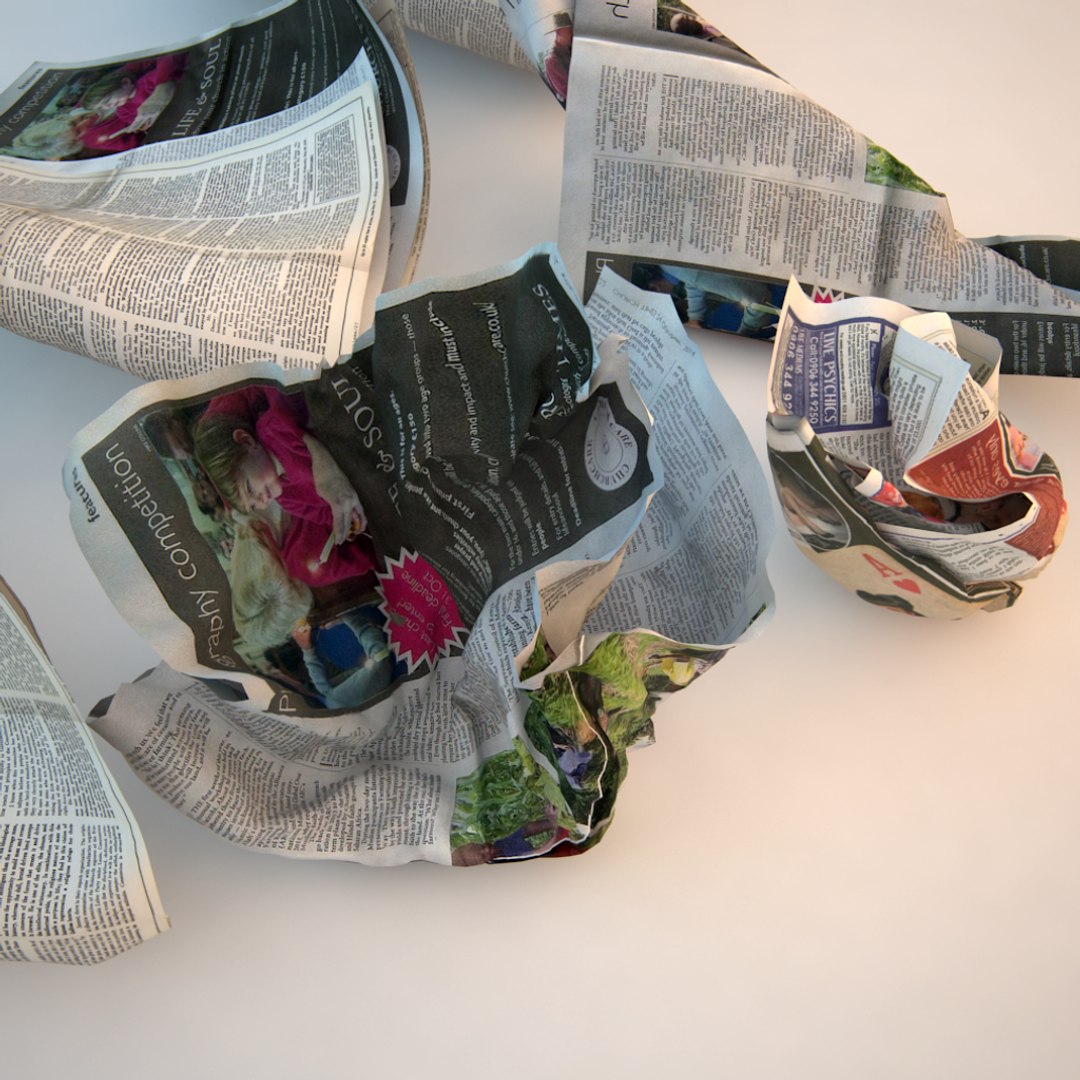 crumpled newspaper paper 3d model https://p.turbosquid.com/ts-thumb/v6/1yvVN9/9RSlGoOv/crumpled_news_paper_0030/png/1442710783/1920x1080/fit_q87/92b560ad11a2675d9fc498b0b38ac489b842d5e7/crumpled_news_paper_0030.jpg