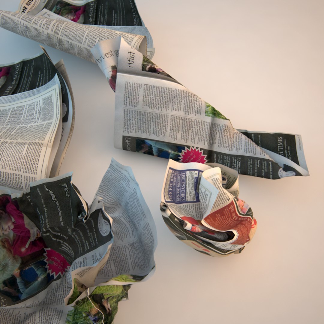 crumpled newspaper paper 3d model https://p.turbosquid.com/ts-thumb/v6/1yvVN9/CFwCnpJ6/crumpled_news_paper_0046/png/1442710783/1920x1080/fit_q87/3f831ef10de095720b21aaa26f9c8a31725623e1/crumpled_news_paper_0046.jpg