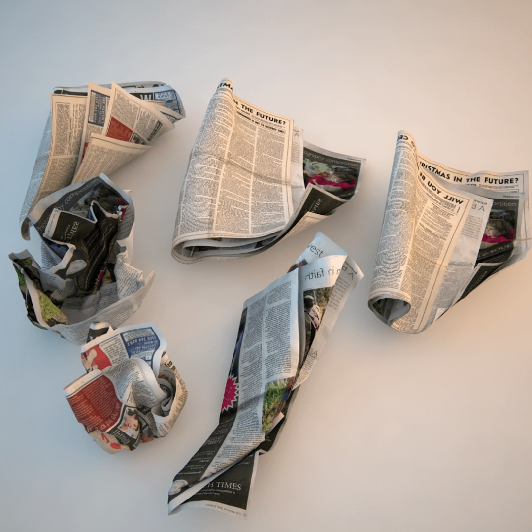 crumpled newspaper paper 3d model https://p.turbosquid.com/ts-thumb/v6/1yvVN9/VBH8Sw6u/crumpled_news_paper_0002/png/1442712998/1920x1080/fit_q87/c11b93d96eb5a732975878181568d2cad8c5e979/crumpled_news_paper_0002.jpg