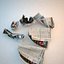 crumpled newspaper