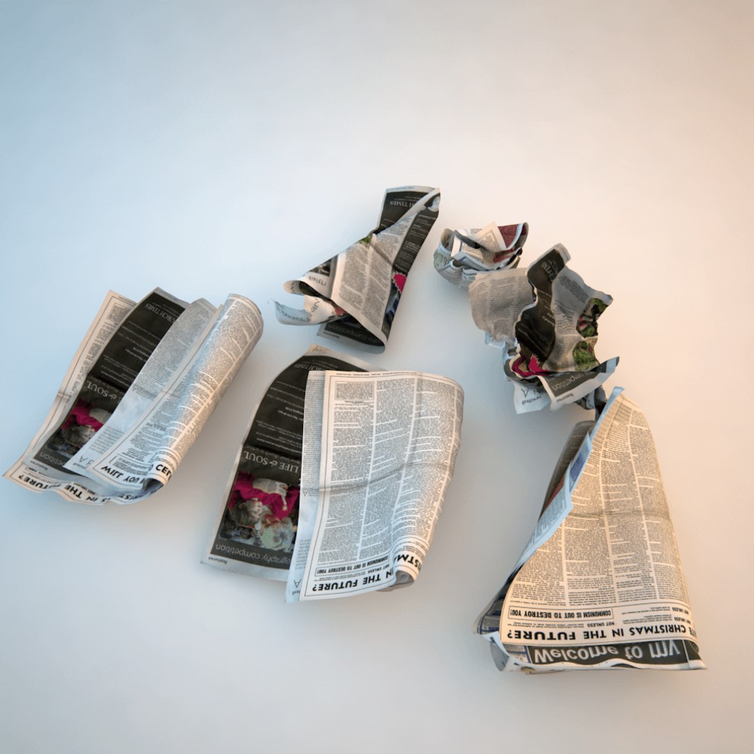 crumpled newspaper paper 3d model https://p.turbosquid.com/ts-thumb/v6/1yvVN9/vFDlT6m9/crumpled_news_paper_0010/png/1442712998/1920x1080/fit_q87/ade4a6ede6c6d7189a87a3cfbcda42bd976c22b2/crumpled_news_paper_0010.jpg