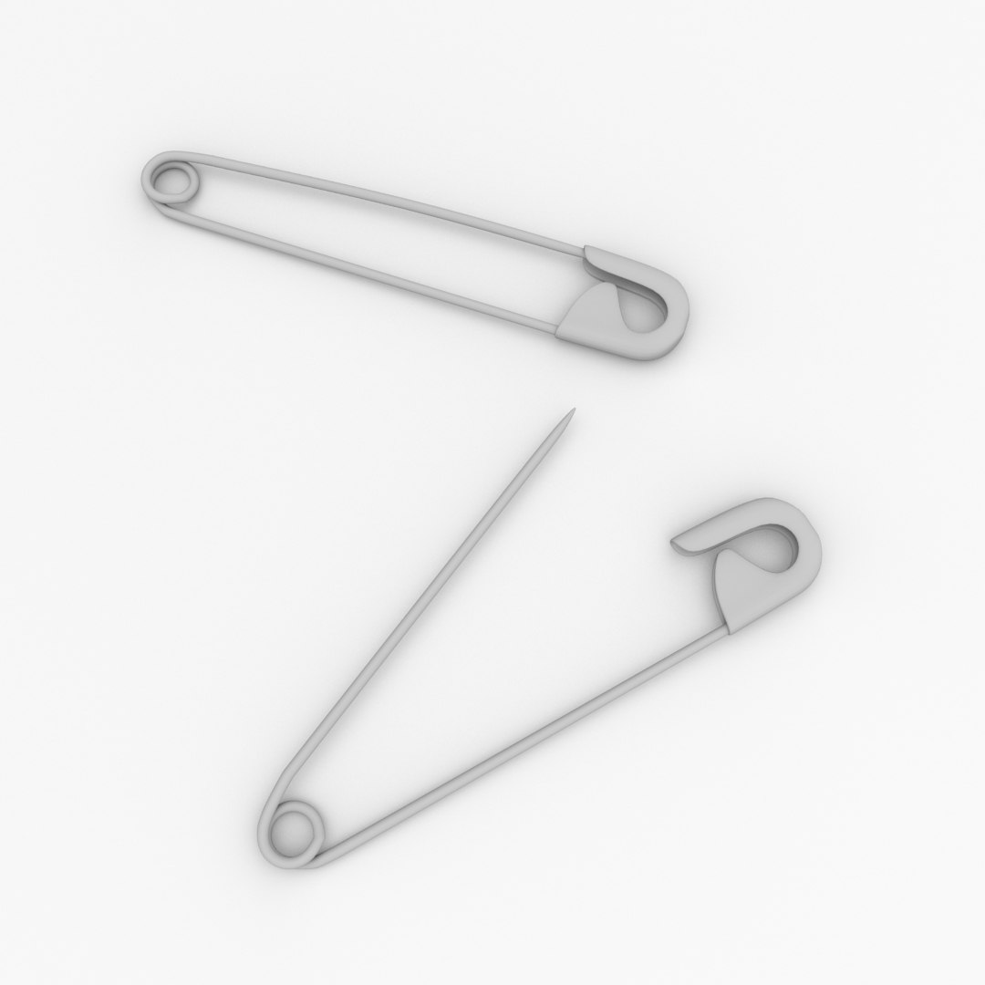 Safety Pin 3d Model