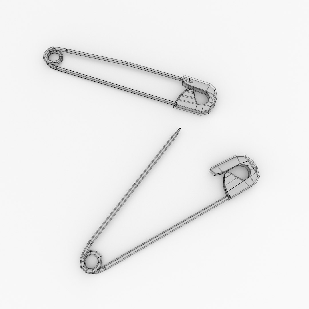 Safety Pin 3d Model