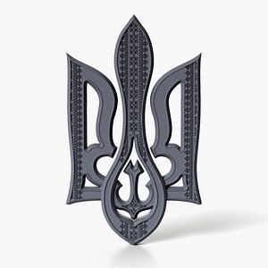 ukraine coat arms model