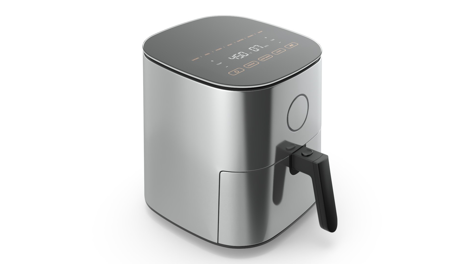 Air Fryer Steel 3D model preview