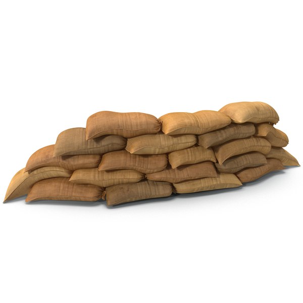 Sacs de sable militaires debout poussiéreux modèle 3D $29 - .3ds .blend  .c4d .fbx .max .ma .lxo .obj - Free3D
