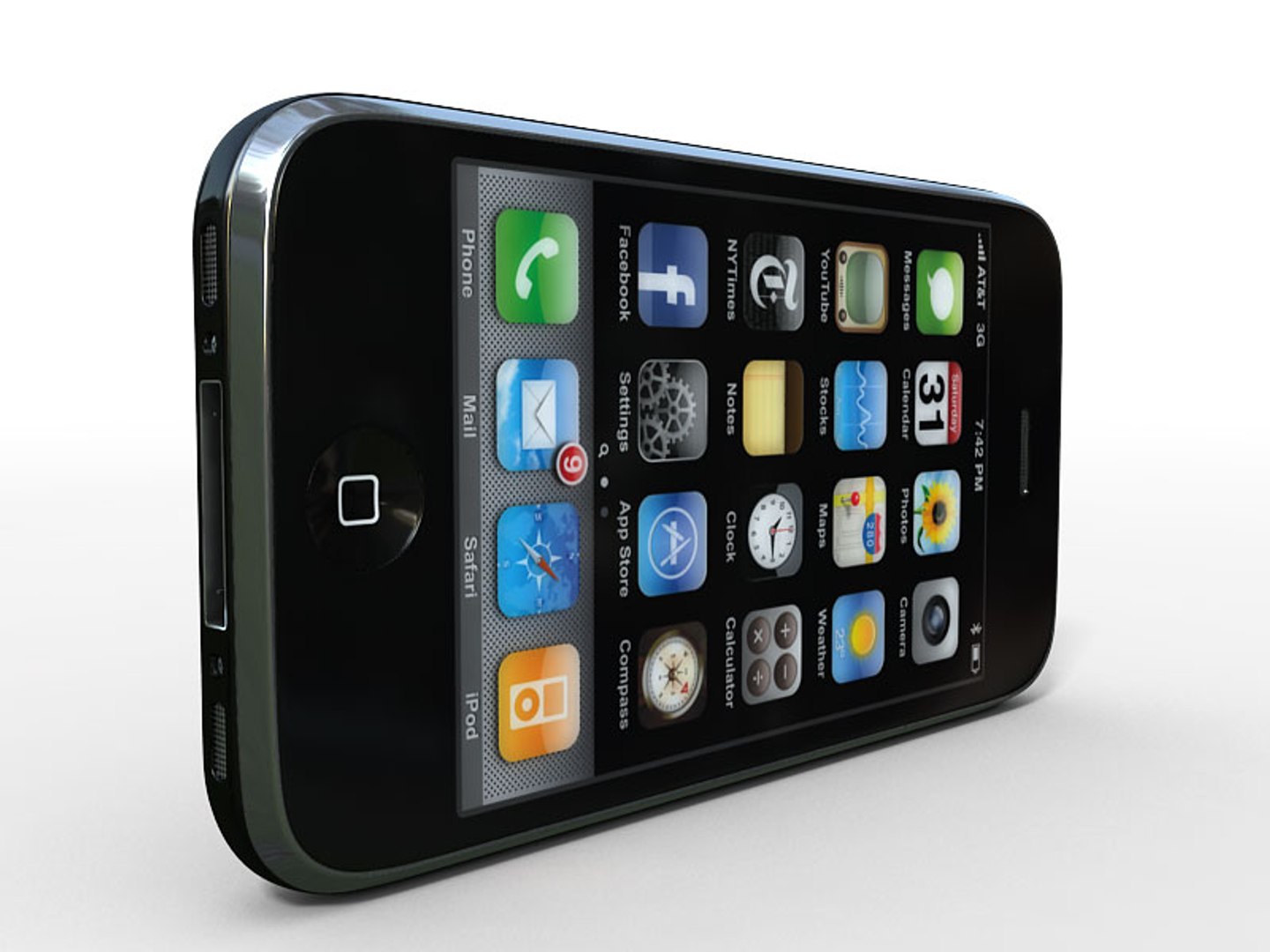 3d model iphone 3g