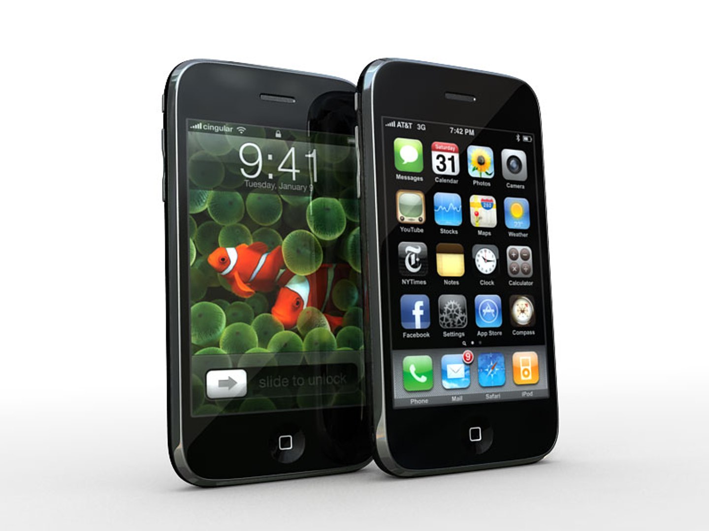 3d model iphone 3g