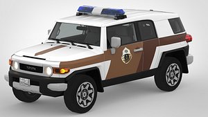 3D Saudi police Toyota land cruiser fj 2008 - 2022