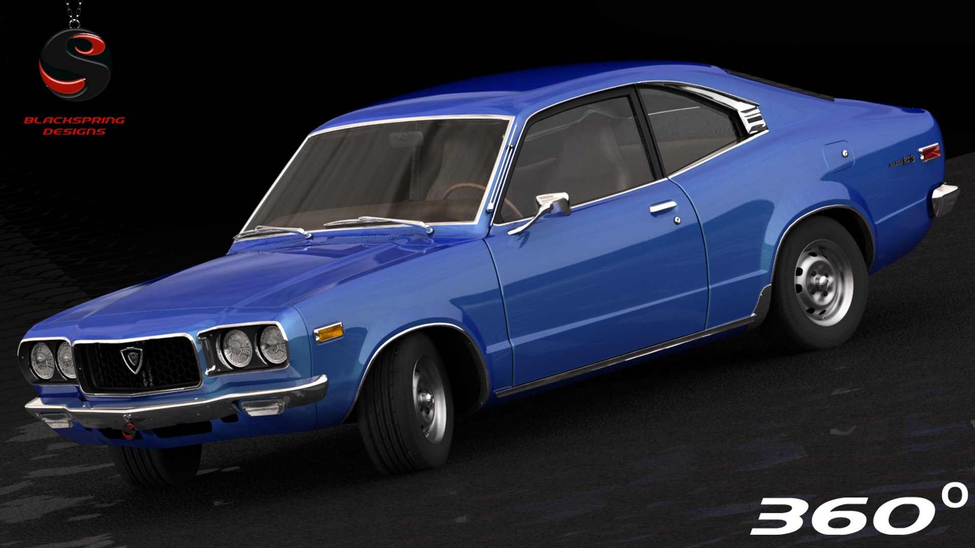 Mazda Rx-3 1973 3d Max